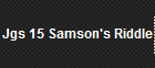 Jgs 15 Samson's Riddle