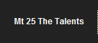 Mt 25 The Talents